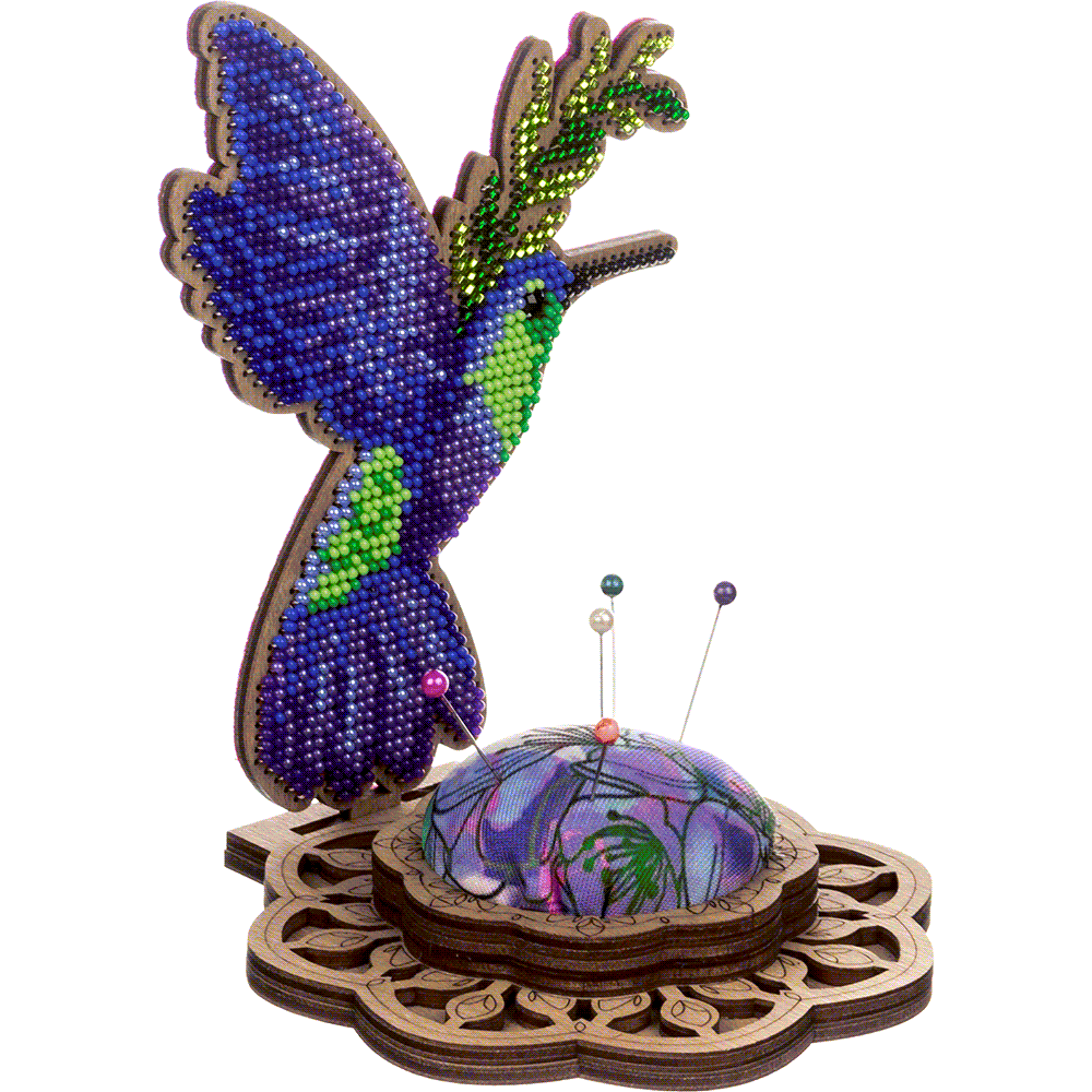 Bead embroidery kit on wood FLK-478