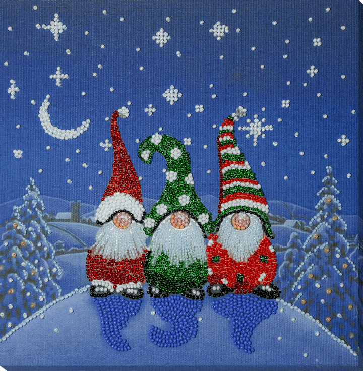 Bead Embroidery Kit - The three dwarfs AB-881