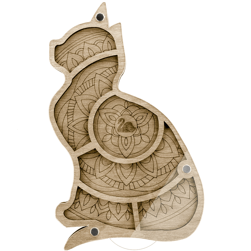 Bead organizer with transparent cover FLZB-036