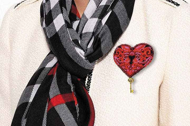 Beading Decoration - The key to the heart-1 AD-008