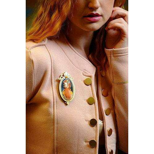 Bearded Woman Halloween Brooch by Laliblue - Quirks!