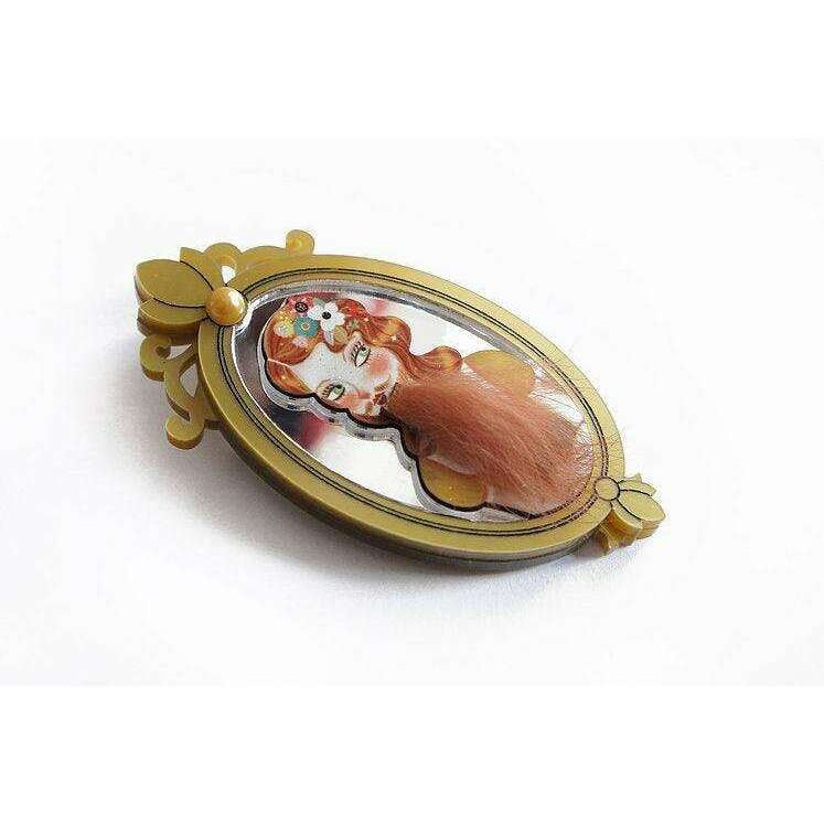 Bearded Woman Halloween Brooch by Laliblue - Quirks!