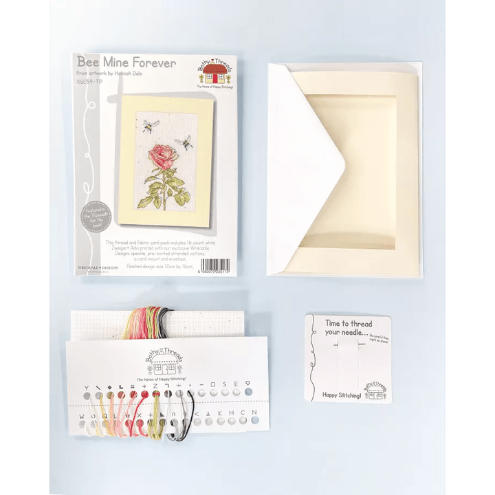 Bee Mine Forever -Thread Pack XGC59-TP Counted Cross Stitch Kit