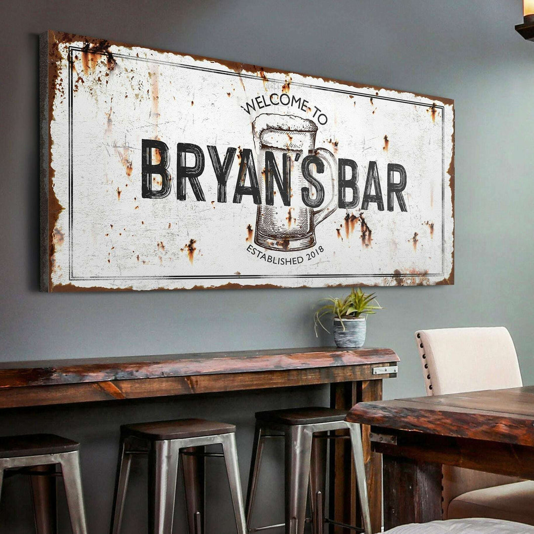 Beer Barrel Bar Sign II