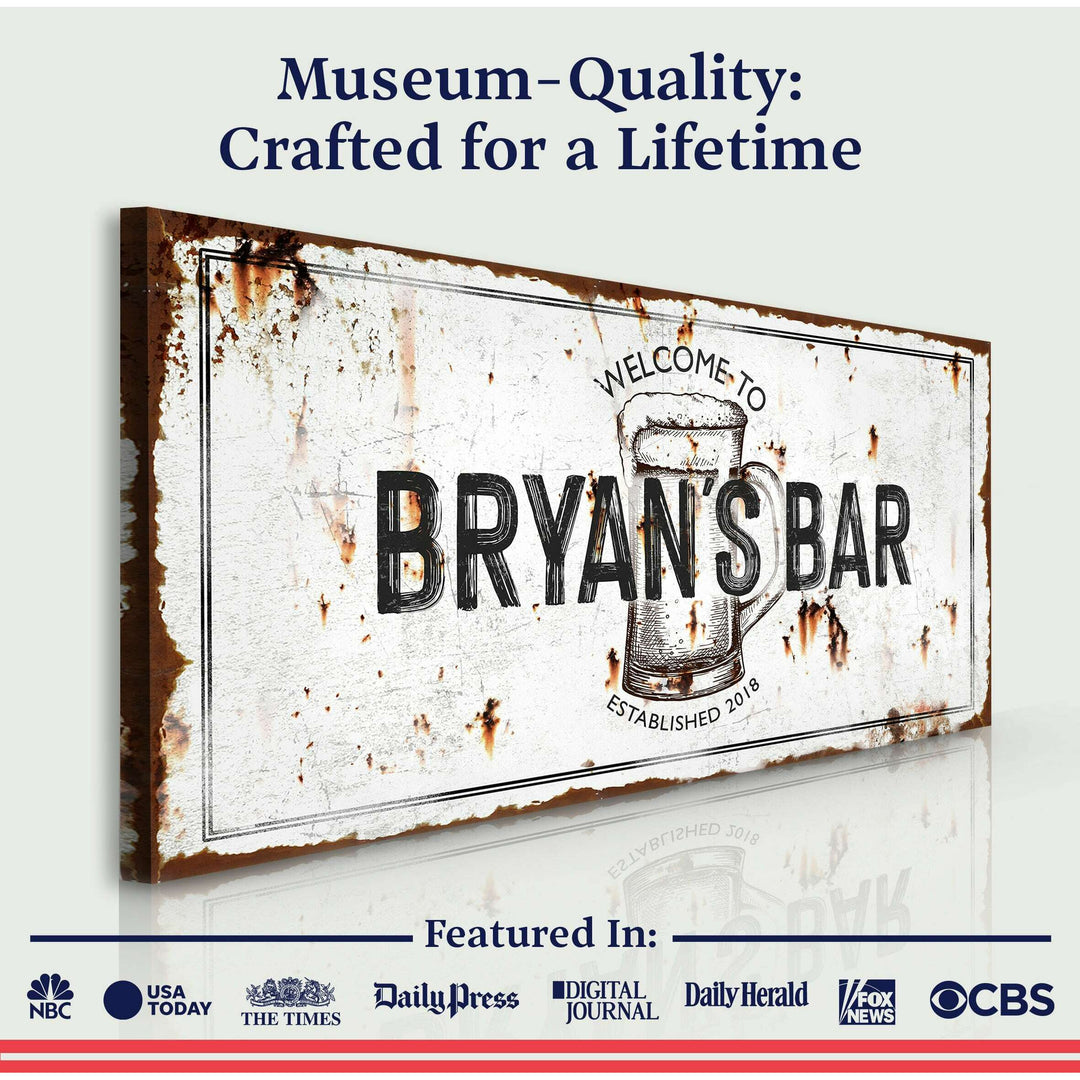 Beer Barrel Bar Sign II
