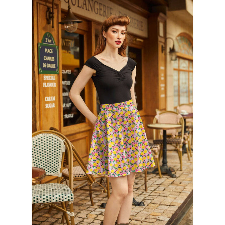 Bees & Dandelions Skater Skirt