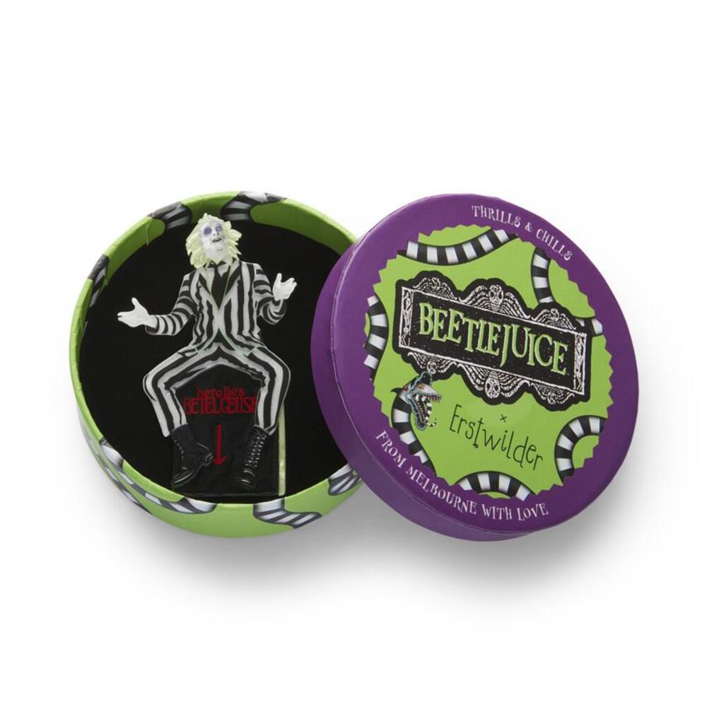 Beetlejuice Brooch by Erstwilder 2