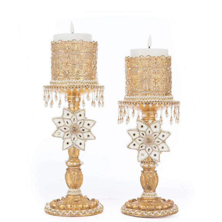 Bells of Brilliance Gold Candle Sticks Set of 2 by Katherine's Collection image