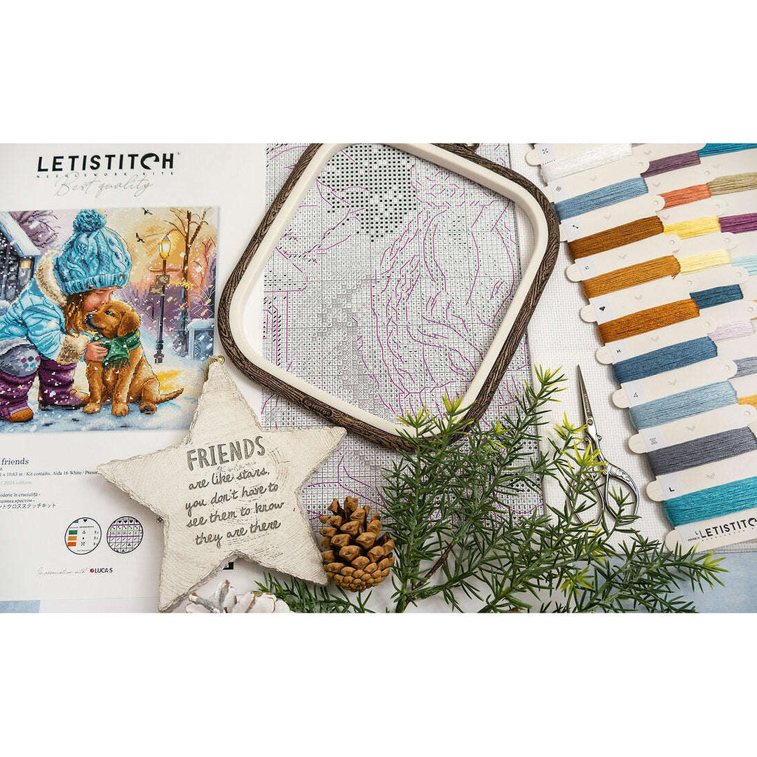 Best Friends L9925 Counted Cross Stitch Kit