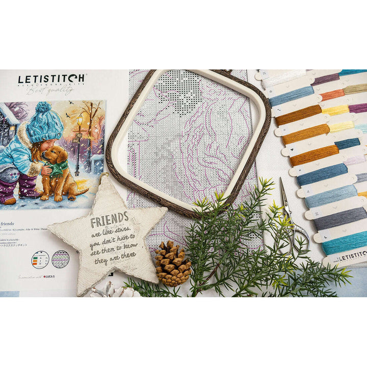 Best Friends L9925 Counted Cross Stitch Kit