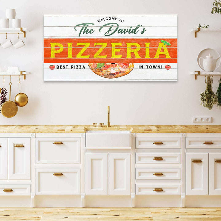 Best Pizza In Town Pizzeria Sign