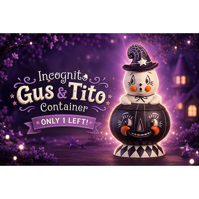 Incognito Gus & Tito Container by Johanna Parker for Bethany Lowe Designs – view 6