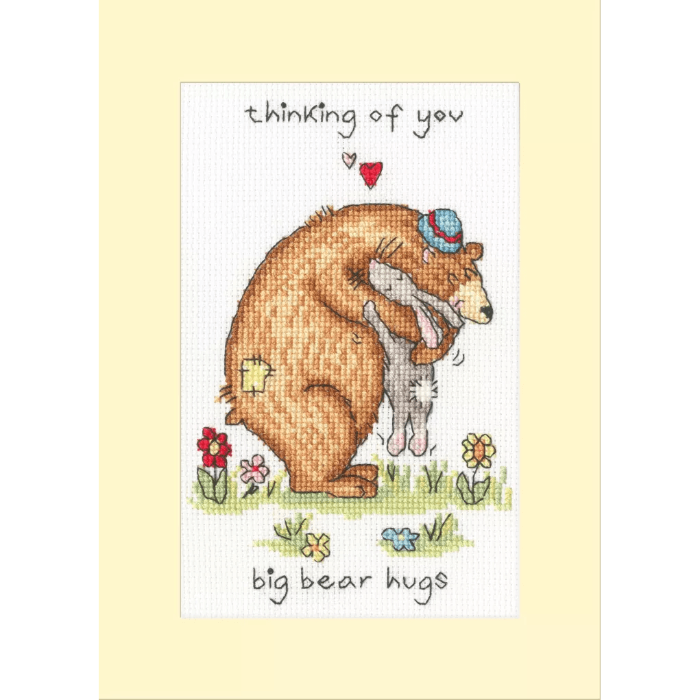Big Bear Hugs XGC61 Counted Cross Stitch Kit