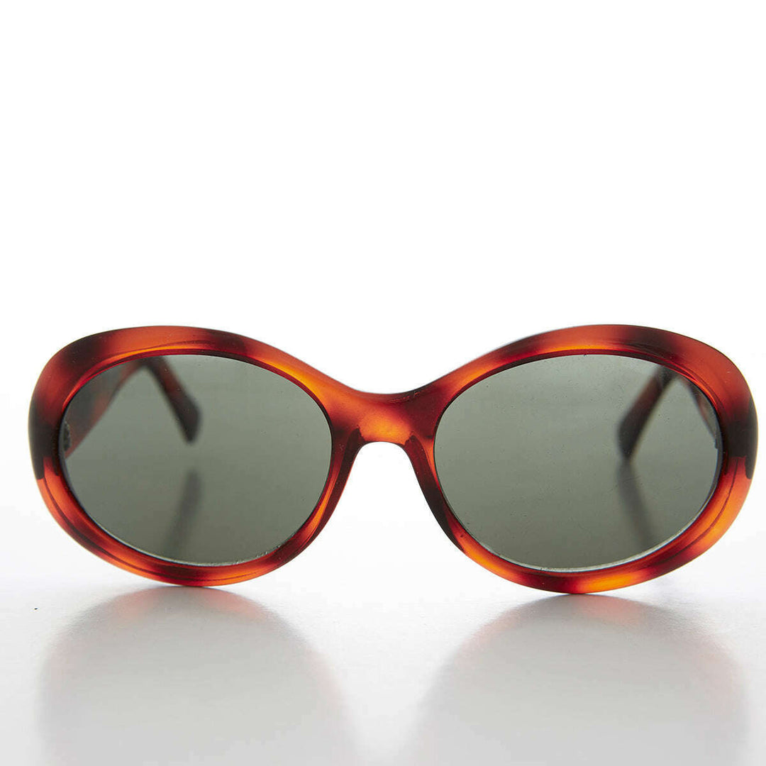 Big Oversize Oval Bug Eye Unisex Vintage 90s Mod Sunglass  - Bee