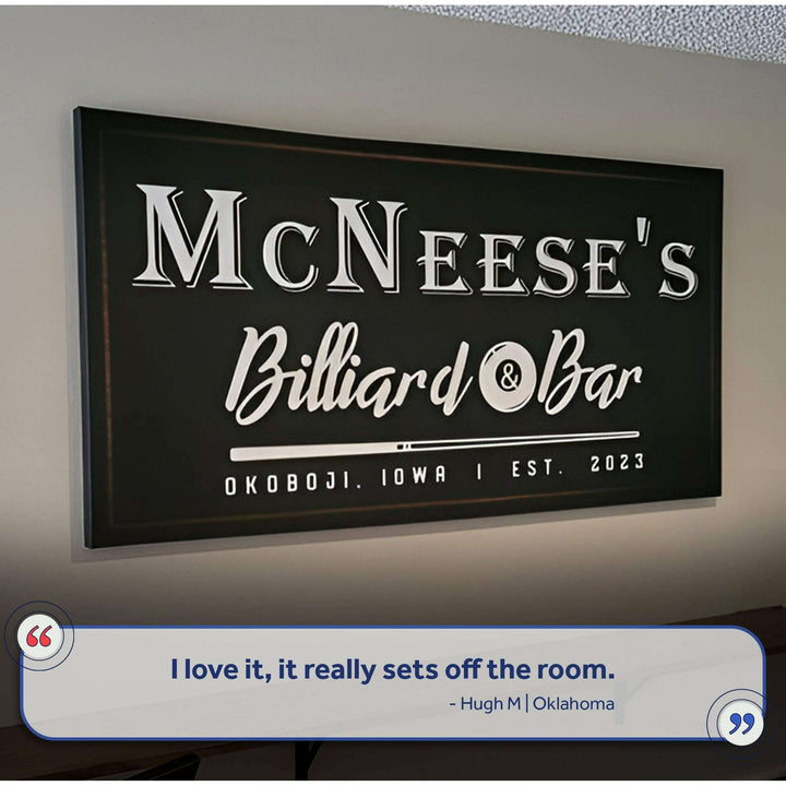 Billiards And Bar Sign II