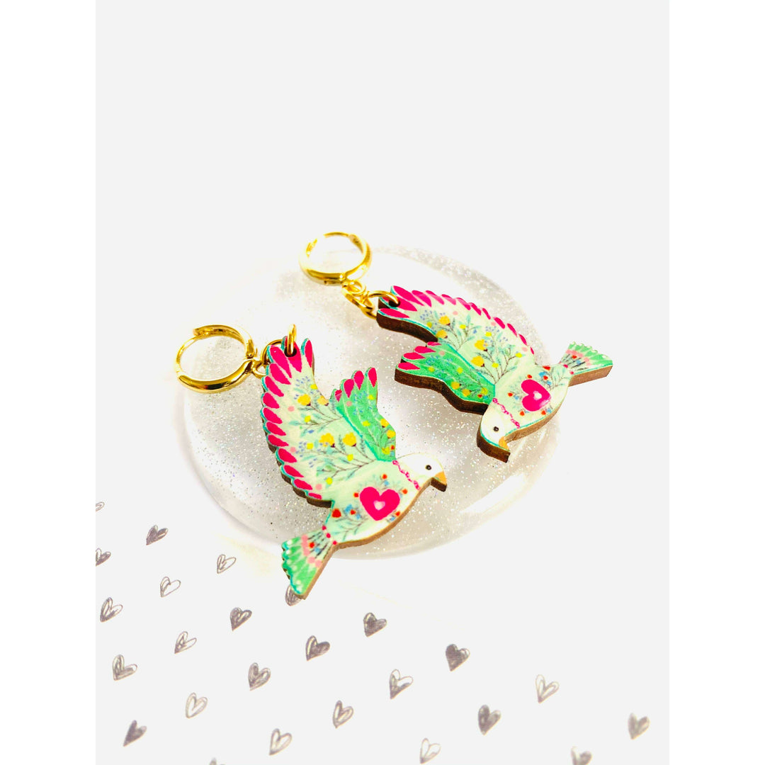 Bird in Flight Earrings by Rosie Rose Parker