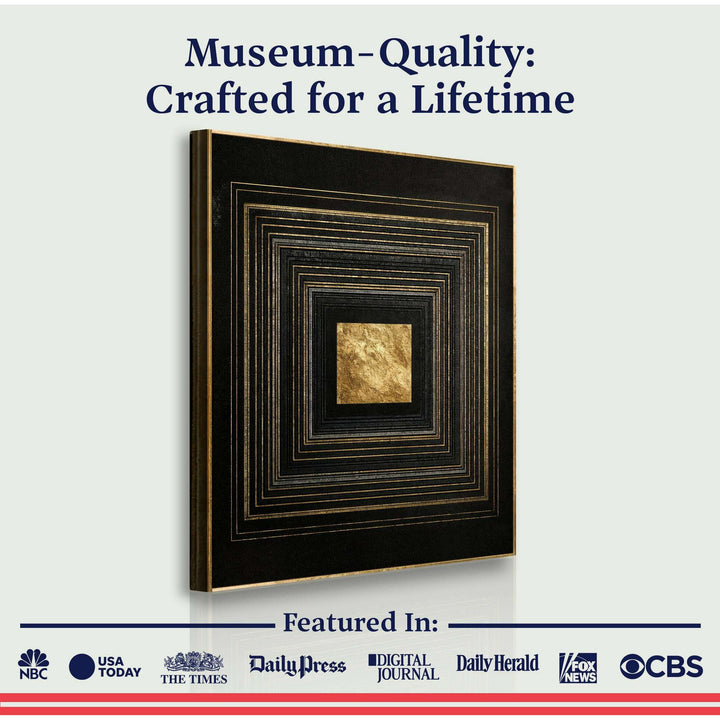 Black And Gold Core Wall Art