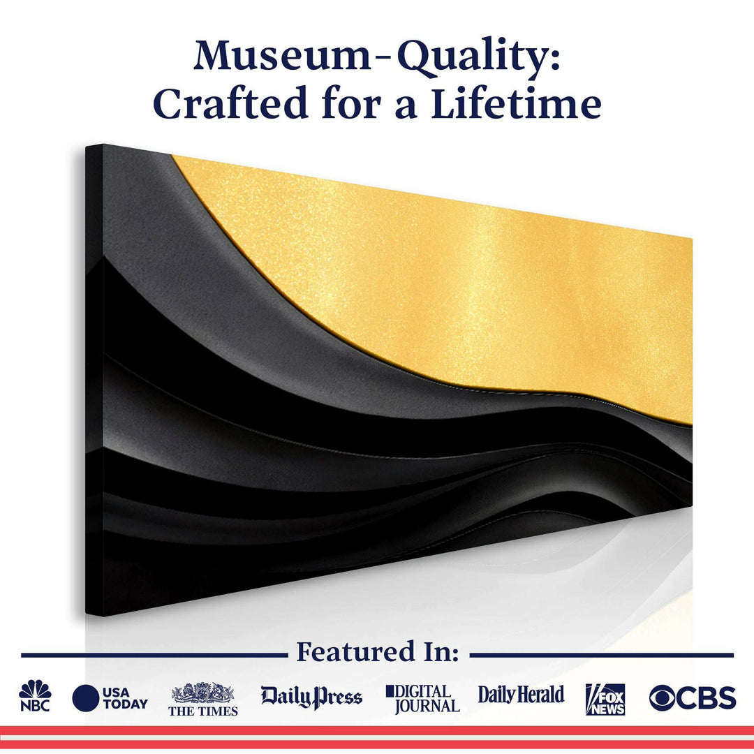 Black And Gold Minimalist Abstract VIII