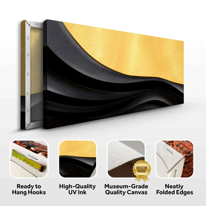 Black And Gold Minimalist Abstract VIII