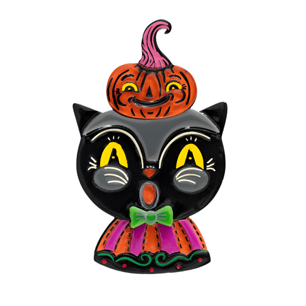 Black Cat with Kinny Brooch by Lipstick & Chrome – view 2