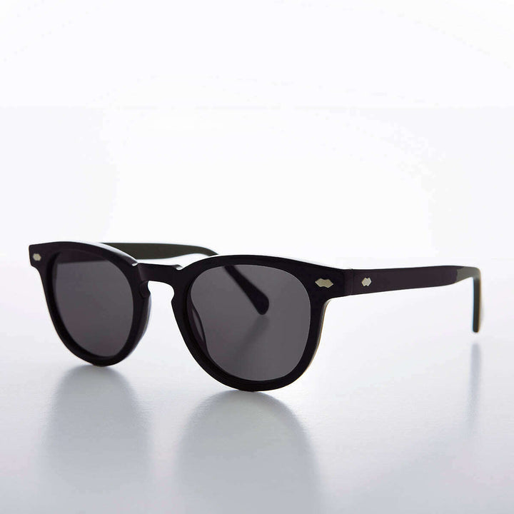 Black Polarized Square Sunglass - Benson