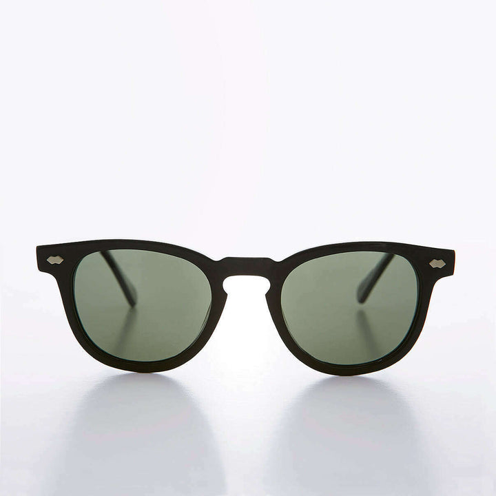 Black Polarized Square Sunglass - Benson