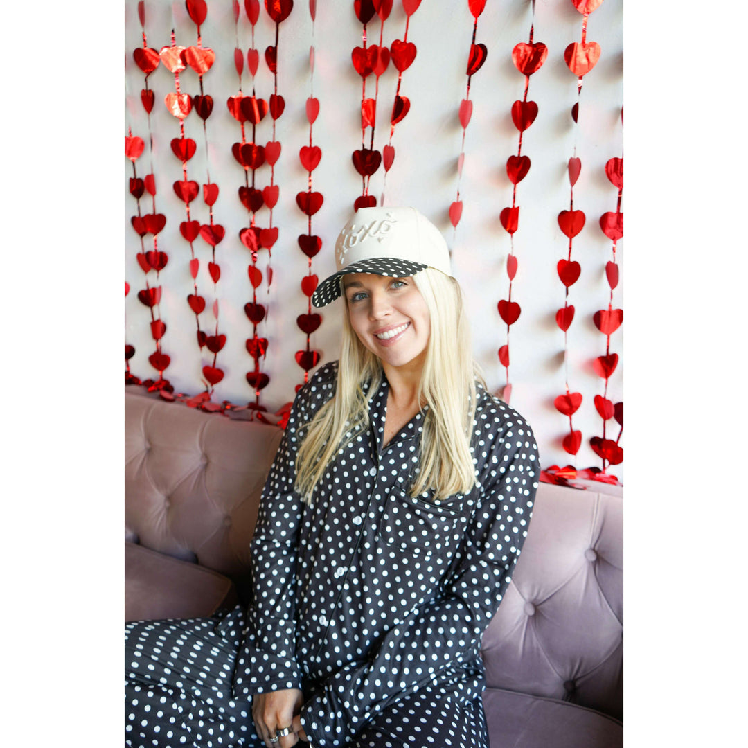 Black Polka Dot - Long Pajama Set