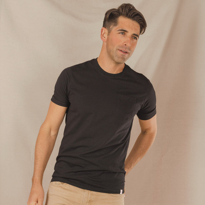 The Threat Level Midnight | Black Everyman™ Pocket T Shirt