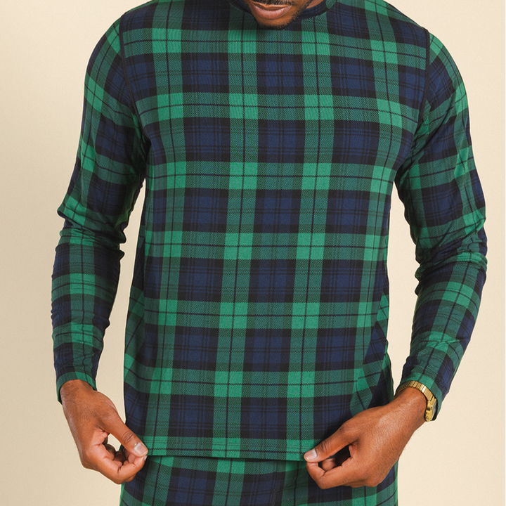 The Black Watch | Tartan Plaid SleepDeep™ Men’s Long Sleeve Pajama Shirt