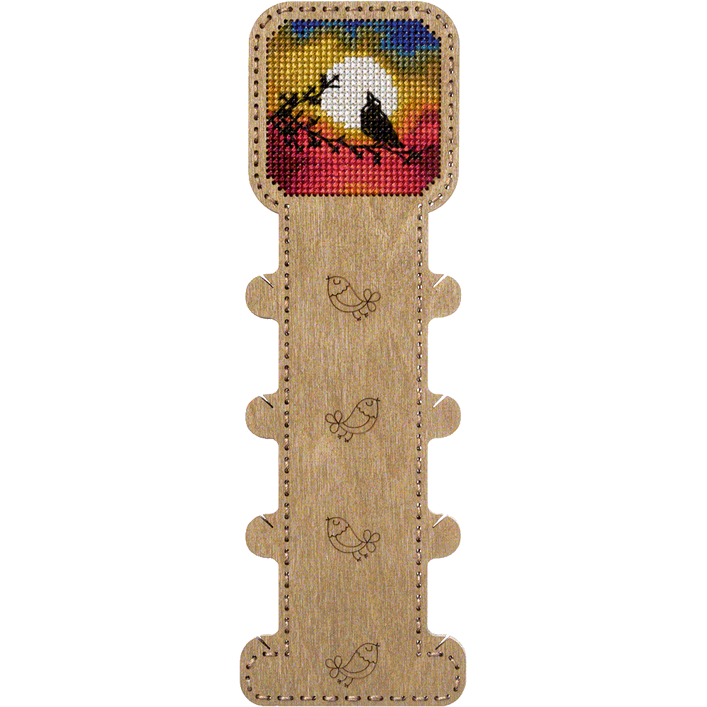 Blank for embroidery with thread on wood FLHW-009
