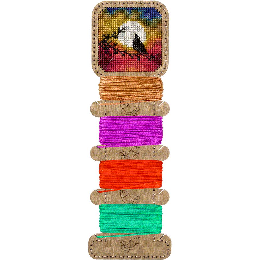 Blank for embroidery with thread on wood FLHW-009