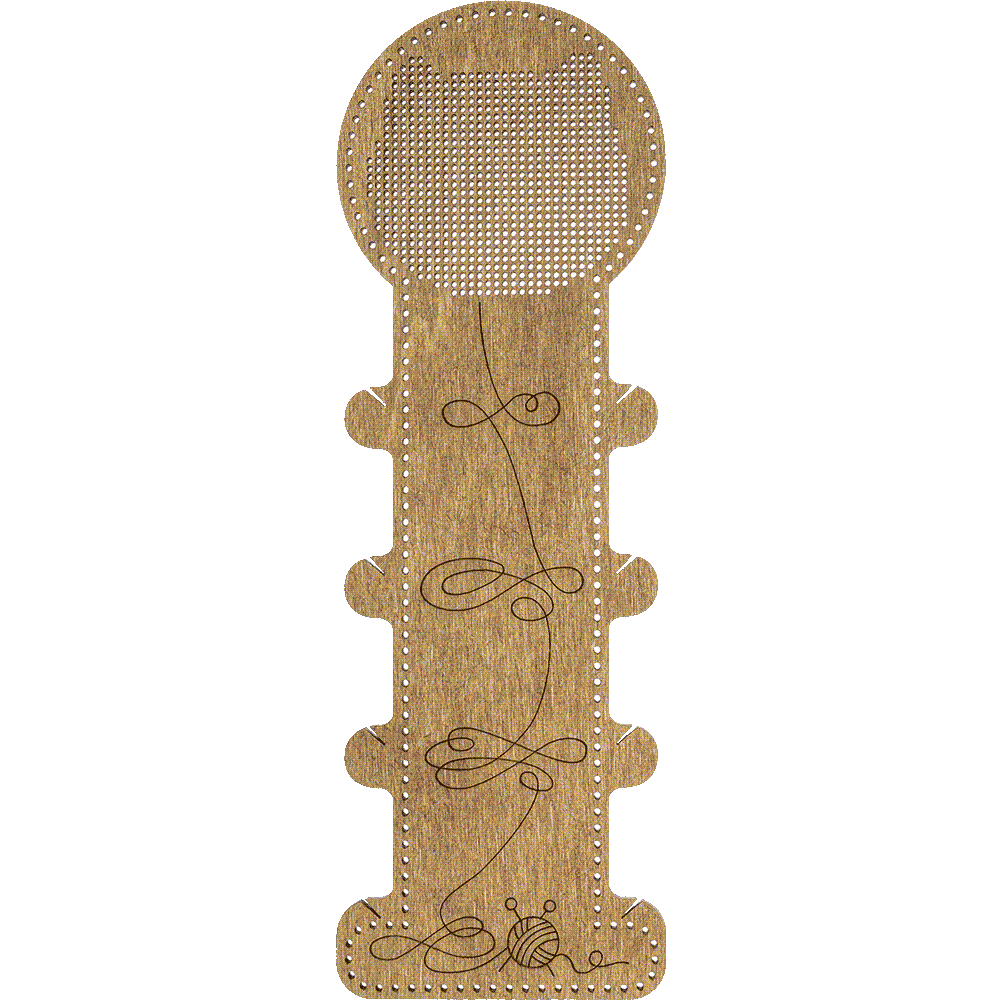 Blank for embroidery with thread on wood FLHW-012