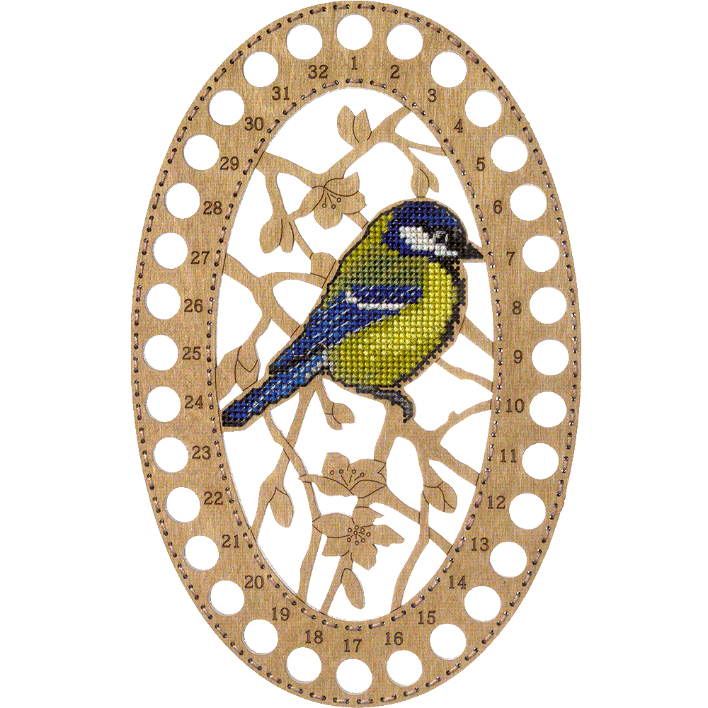 Blank for embroidery with thread on wood FLHW-014