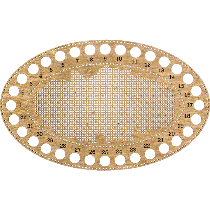 Blank for embroidery with thread on wood FLHW-015
