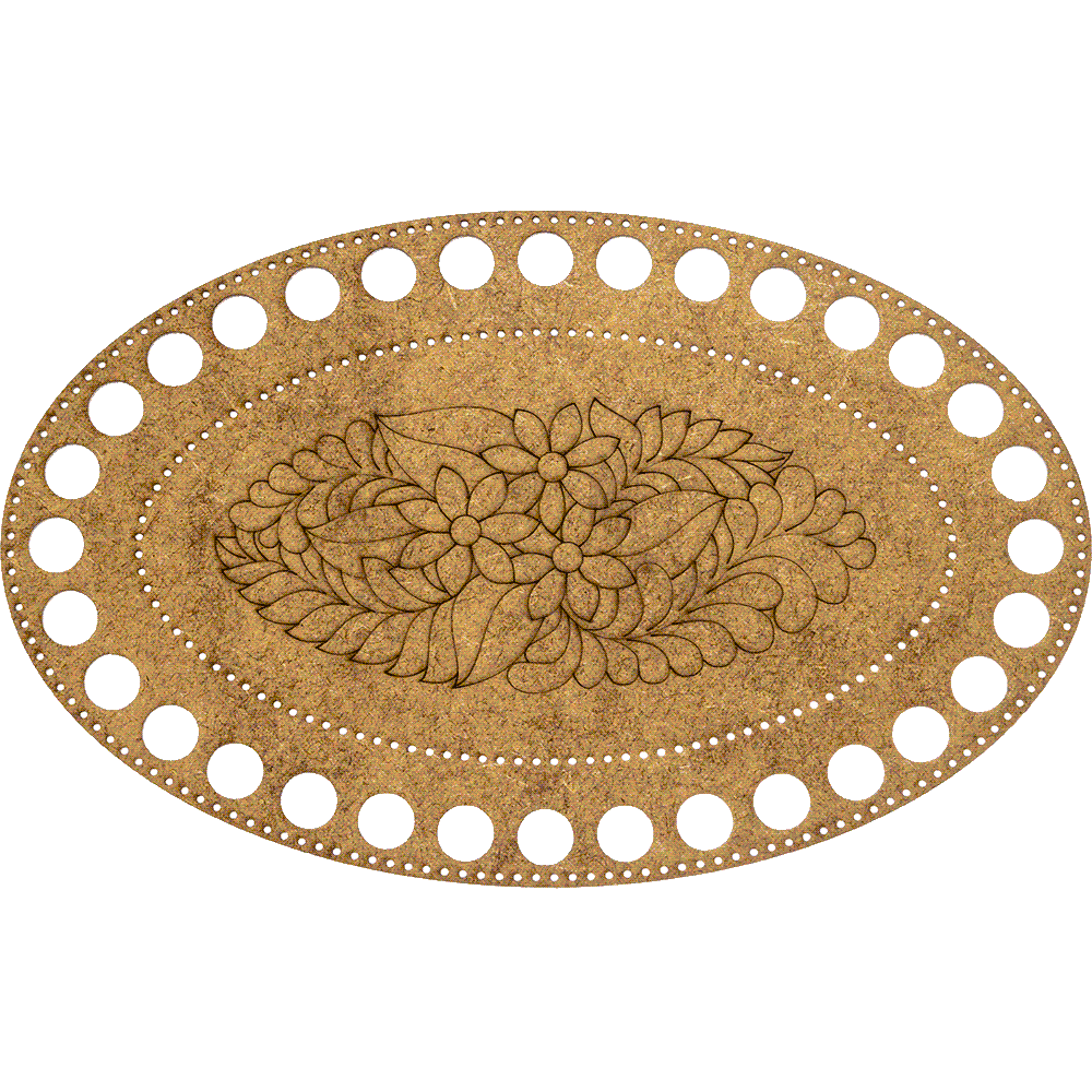 Blank for embroidery with thread on wood FLHW-015