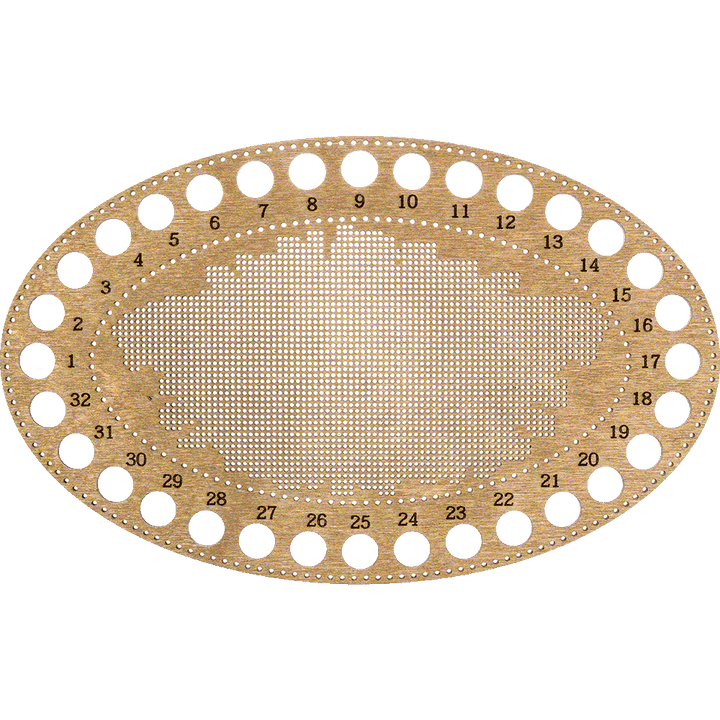 Blank for embroidery with thread on wood FLHW-018