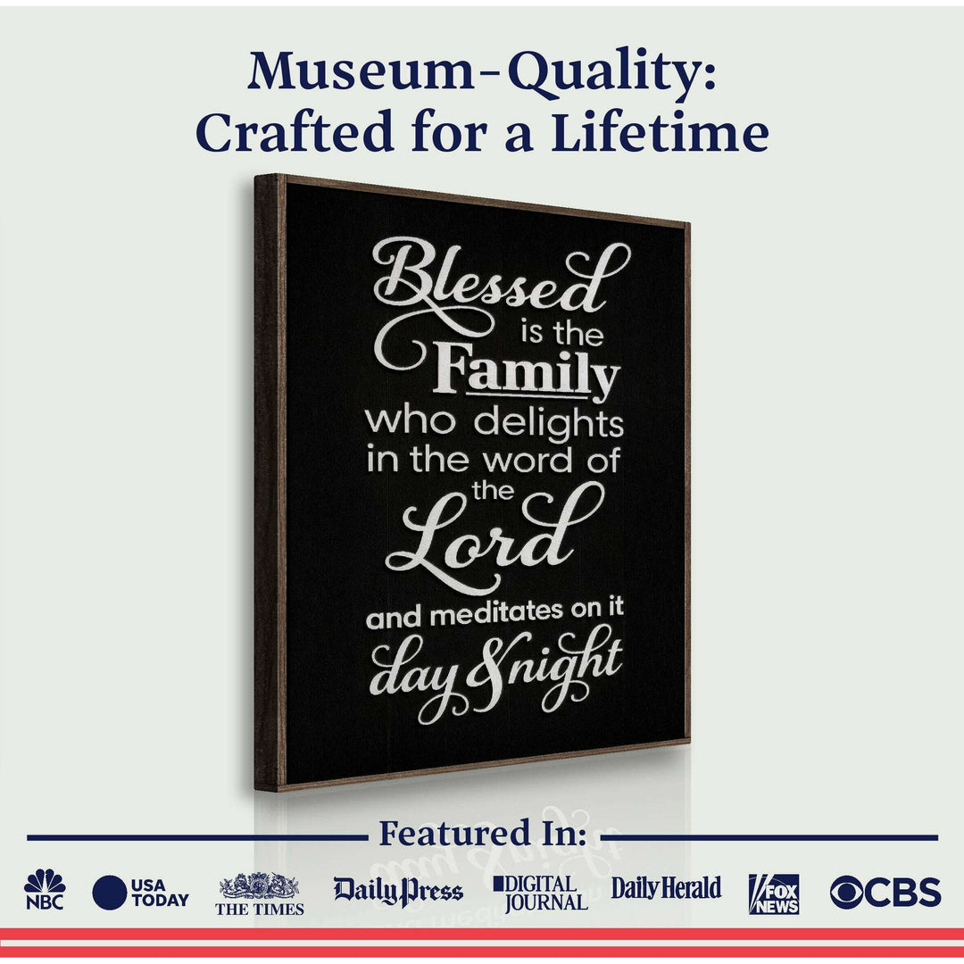 Blessed Is The Family Faith Sign II