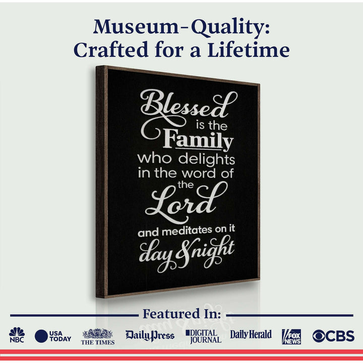 Blessed Is The Family Faith Sign II
