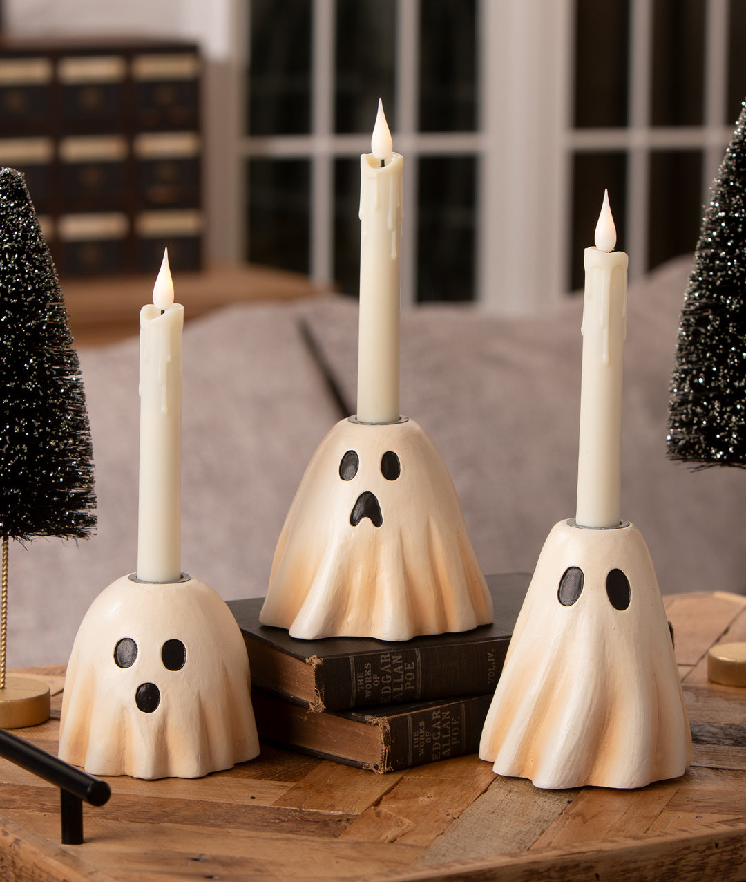 Scared Ghost Candlestick by Bethany Lowe Designs, image 5