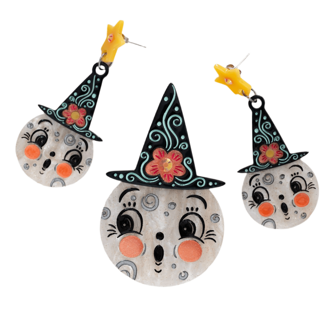 Bloomin' Luna Witch Brooch by Lipstick & Chrome – view 3