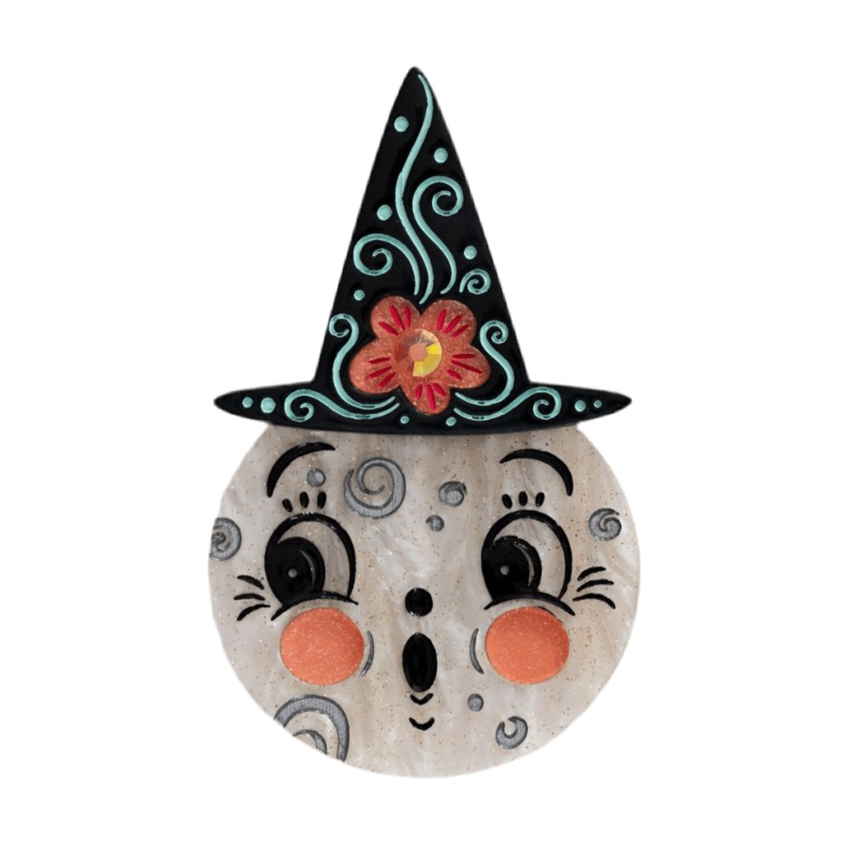 Bloomin' Luna Witch Brooch by Lipstick & Chrome – view 9