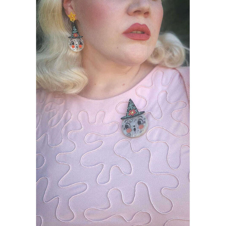 Bloomin' Luna Witch Brooch by Lipstick & Chrome – view 7