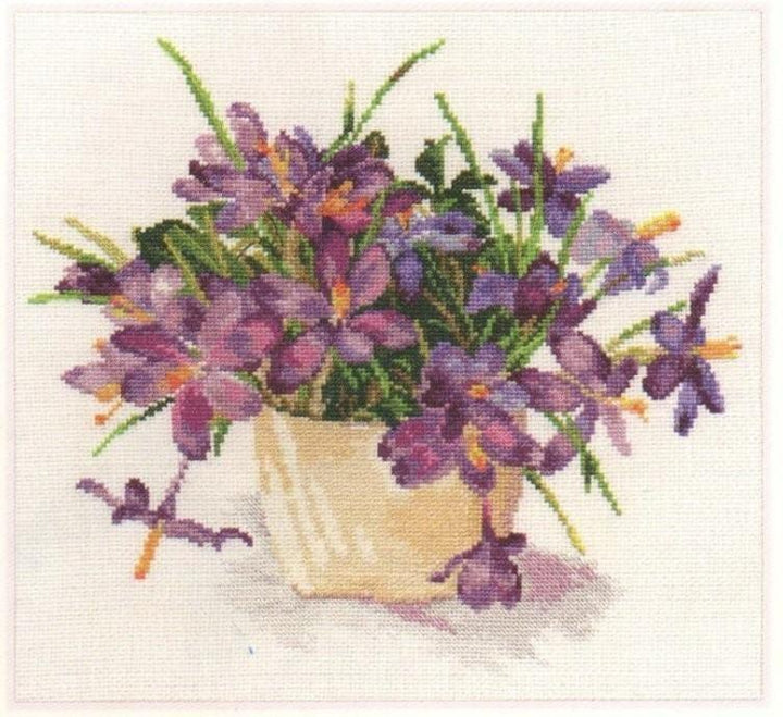 Blooming garden. Crocuses 2-26 Counted Cross-Stitch Kit