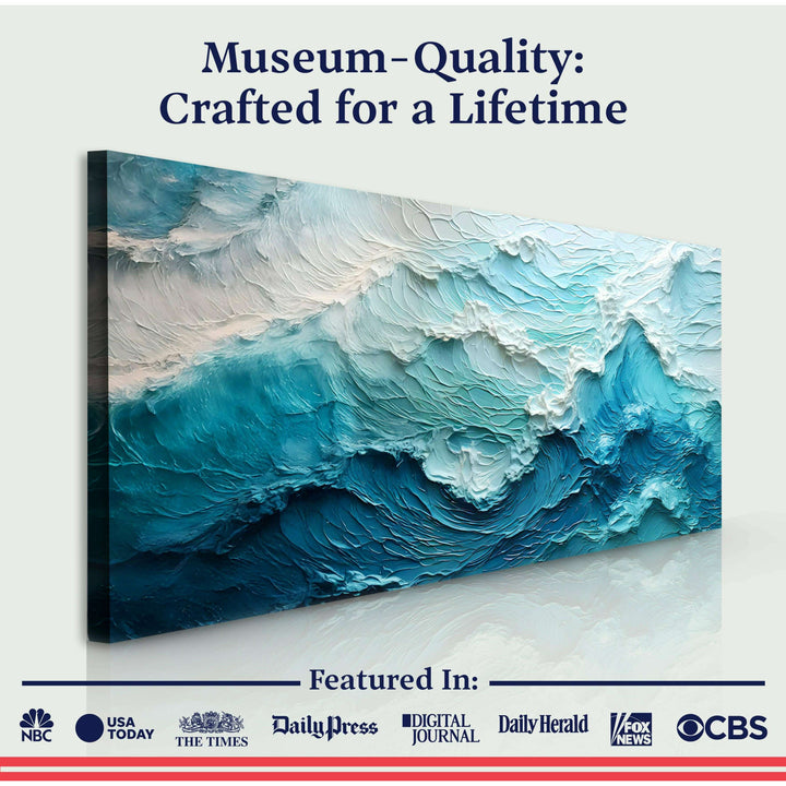 Blue Ocean Coastal Wall Art II