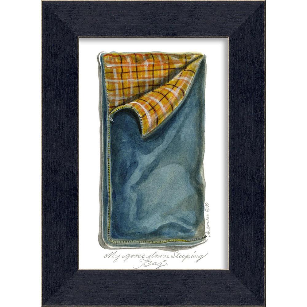 Blue Sleeping Bag Wall Art By Spicher and Company - Quirks!
