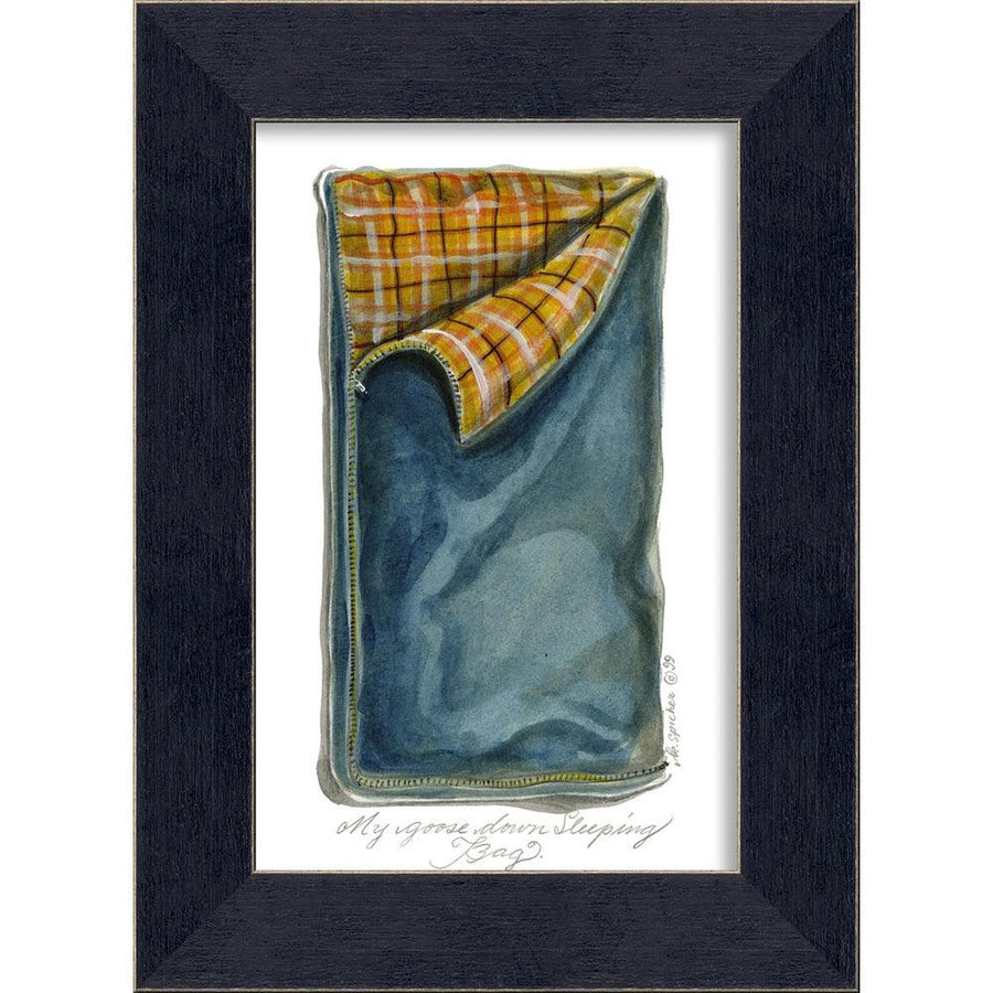 Blue Sleeping Bag Wall Art By Spicher and Company - Quirks!