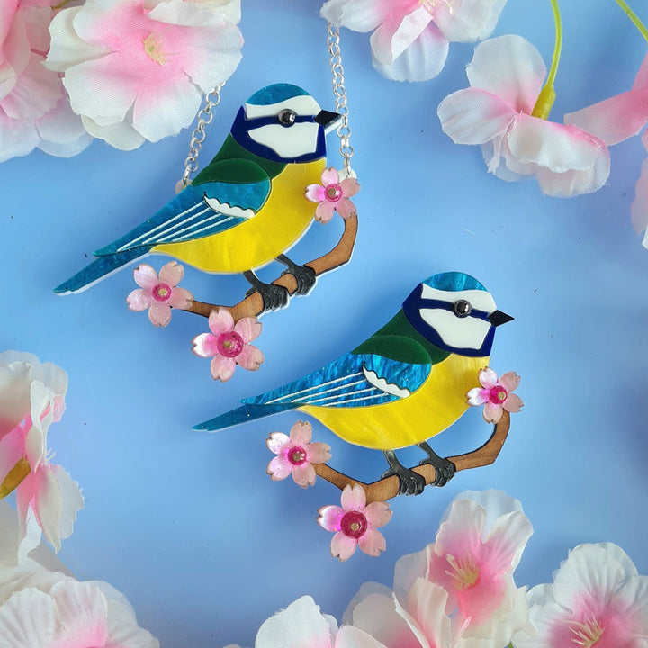 Bluetit Brooch- Pre Order by Cherryloco Jewellery 3