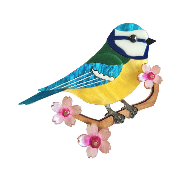 Bluetit Brooch- Pre Order by Cherryloco Jewellery 1