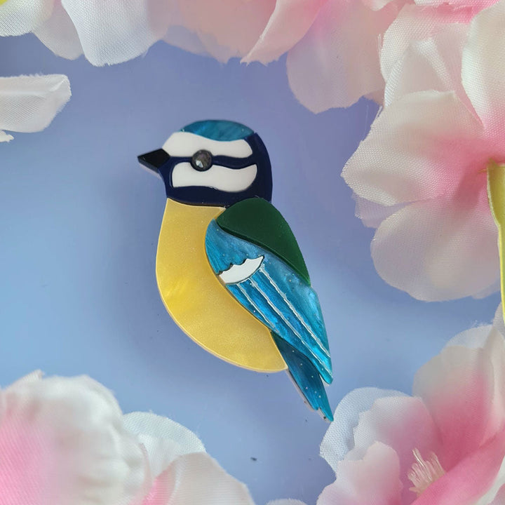 Bluetit Pin Brooch - Pre Order by Cherryloco Jewellery 2