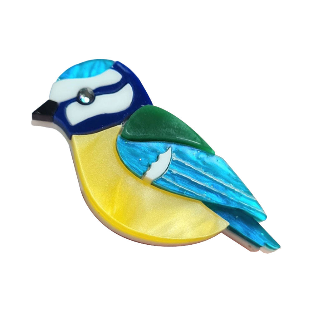 Bluetit Pin Brooch - Pre Order by Cherryloco Jewellery 1